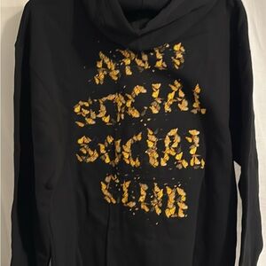 Anti Social Social Club Sad Boyz Collab All the Butterflies hoodie L